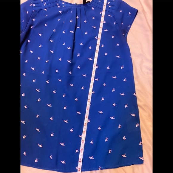 Banana Republic/ blue bird blouse - Picture 8 of 9